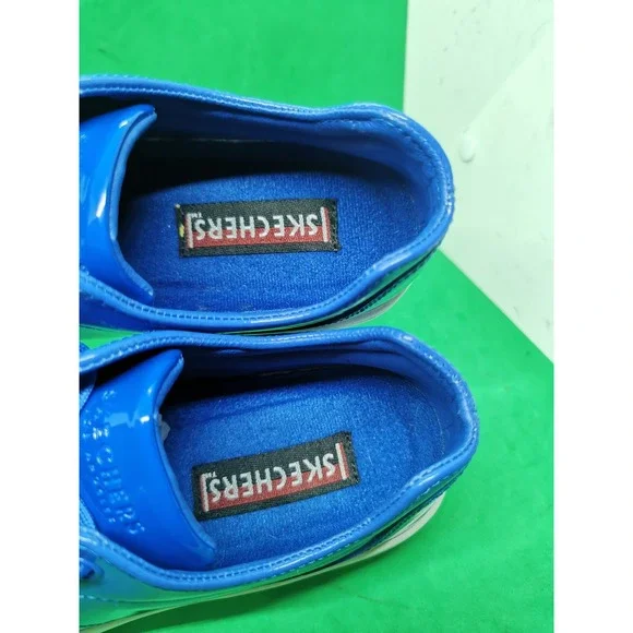 Skechers Women's 155201 Patent Blue Roadies 90sBBY Casual Shoes Size 8.5M - Picture 12 of 16